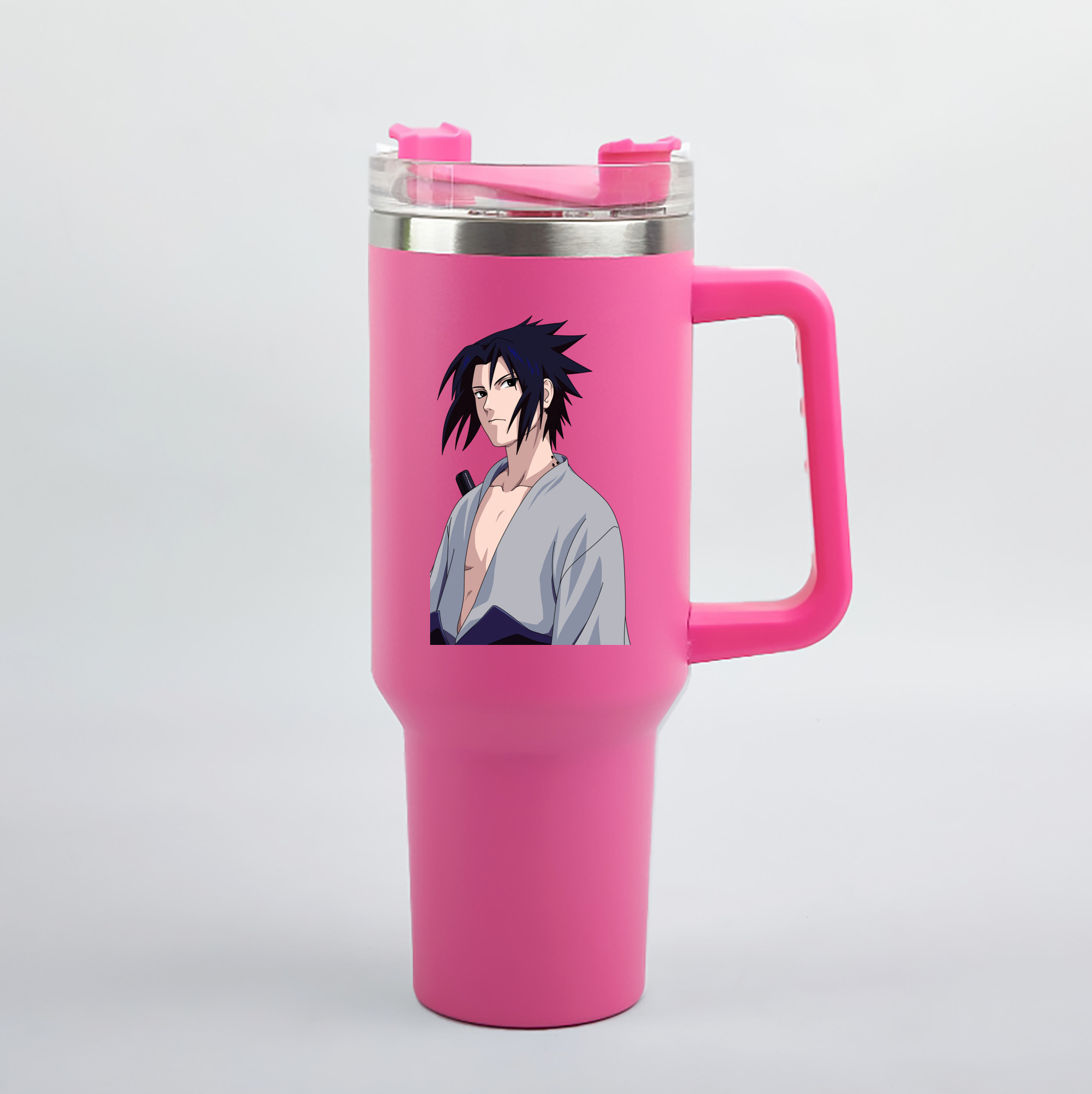（画像用） NARUTO -ナルト- うちは サスケ Uchiha Sasuke 1200mL車用タンブラー（カラープリント）